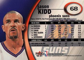 2000-01 E-X #68 Jason Kidd Back