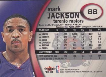 2000-01 E-X #88 Mark Jackson Back