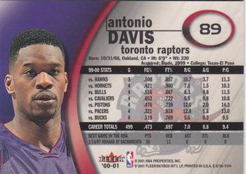 2000-01 E-X #89 Antonio Davis Back
