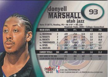 2000-01 E-X #93 Donyell Marshall Back