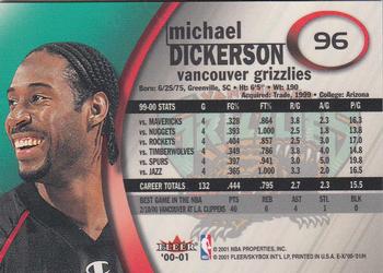 2000-01 E-X #96 Michael Dickerson Back