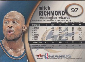 2000-01 E-X #97 Mitch Richmond Back