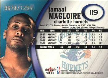 2000-01 E-X #119 Jamaal Magloire Back
