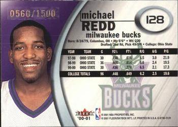 2000-01 E-X #128 Michael Redd Back