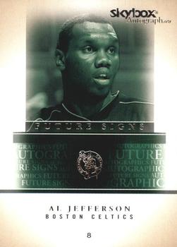 2004-05 SkyBox Autographics - Future Signs #13 FS Al Jefferson Front