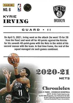 2020-21 Panini Chronicles - Pink #6 Kyrie Irving Back