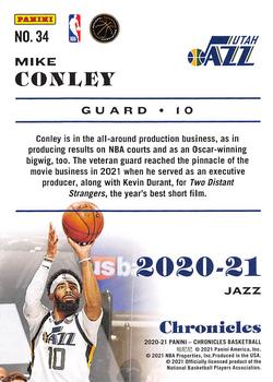 2020-21 Panini Chronicles - Pink #34 Mike Conley Back