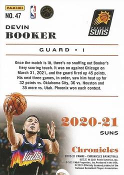 2020-21 Panini Chronicles - Pink #47 Devin Booker Back