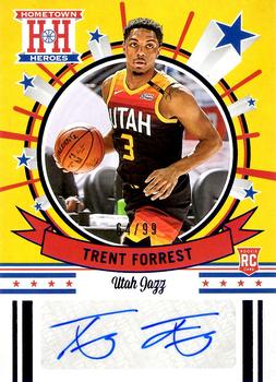 2020-21 Panini Chronicles - Hometown Heroes Rookie Autographs Blue #HH-TFR Trent Forrest Front