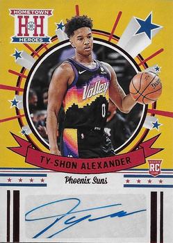 2020-21 Panini Chronicles - Hometown Heroes Rookie Autographs Red #HH-TSA Ty-Shon Alexander Front