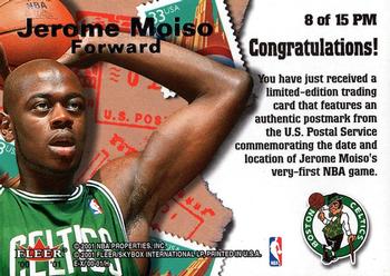 2000-01 E-X - NBA Debut Postmarks #8 PM Jerome Moiso Back