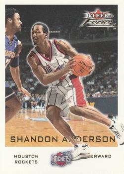 2000-01 Fleer Focus #19 Shandon Anderson Front