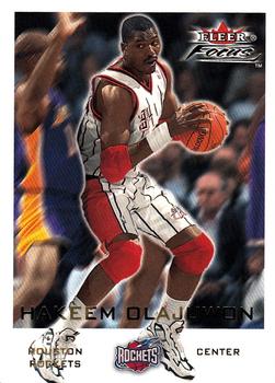 2000-01 Fleer Focus #30 Hakeem Olajuwon Front