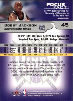 2000-01 Fleer Focus #45 Bobby Jackson Back