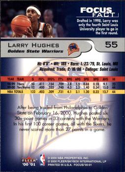 2000-01 Fleer Focus #55 Larry Hughes Back