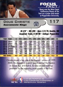2000-01 Fleer Focus #117 Doug Christie Back