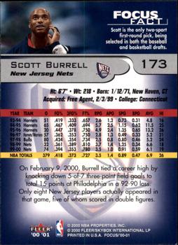 2000-01 Fleer Focus #173 Scott Burrell Back