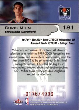 2000-01 Fleer Focus #181 Chris Mihm Back