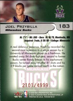 2000-01 Fleer Focus #183 Joel Przybilla Back