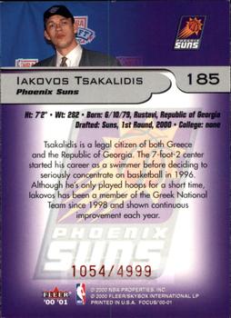 2000-01 Fleer Focus #185 Iakovos Tsakalidis Back