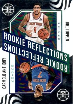 2020-21 Panini Illusions - Rookie Reflections #11 Carmelo Anthony / Obi Toppin Front