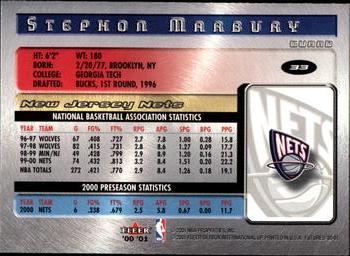 2000-01 Fleer Futures #33 Stephon Marbury Back