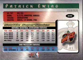 2000-01 Fleer Futures #66 Patrick Ewing Back