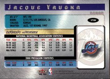 2000-01 Fleer Futures #75 Jacque Vaughn Back