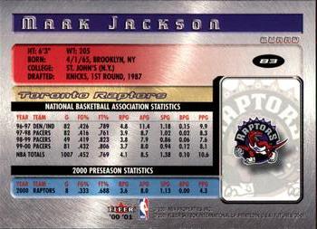 2000-01 Fleer Futures #83 Mark Jackson Back
