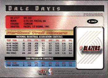 2000-01 Fleer Futures #130 Dale Davis Back