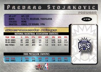 2000-01 Fleer Futures #175 Predrag Stojakovic Back