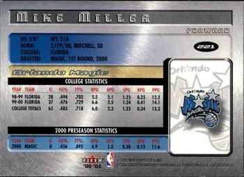 2000-01 Fleer Futures #221 Mike Miller Back