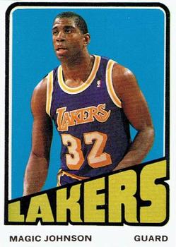 1992 Baseball Cards Presents Basketball '93 Yearbook Repli-Cards #4 Magic Johnson Front