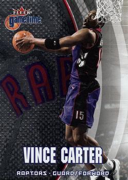 2000-01 Fleer Game Time #1 Vince Carter Front