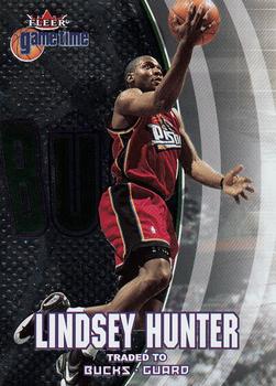 2000-01 Fleer Game Time #9 Lindsey Hunter Front