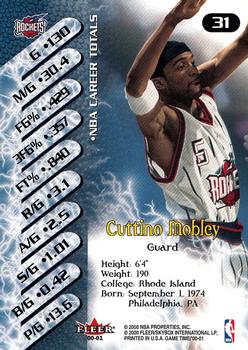 2000-01 Fleer Game Time #31 Cuttino Mobley Back
