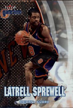 2000-01 Fleer Game Time #37 Latrell Sprewell Front