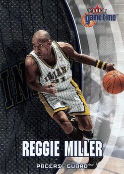 2000-01 Fleer Game Time #78 Reggie Miller Front