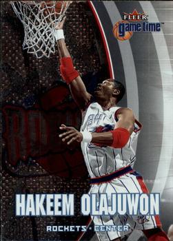 2000-01 Fleer Game Time #90 Hakeem Olajuwon Front