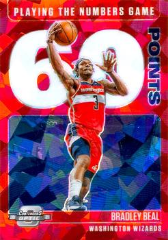 2020-21 Panini Contenders Optic - Playing the Numbers Game Red Cracked Ice #8 Bradley Beal Front