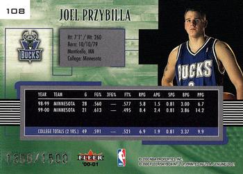 2000-01 Fleer Genuine #108 Joel Przybilla Back