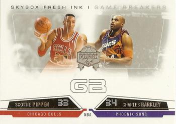 2004-05 SkyBox Fresh Ink - Game Breakers #12 GB Scottie Pippen / Charles Barkley Front
