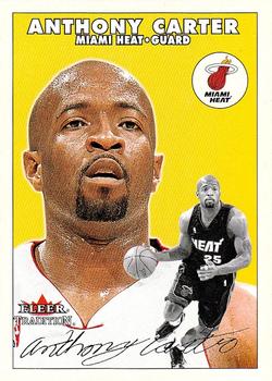 2000-01 Fleer Tradition Glossy #4 Anthony Carter Front
