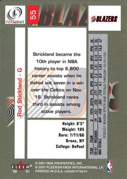2000-01 Fleer Legacy #55 Rod Strickland Back
