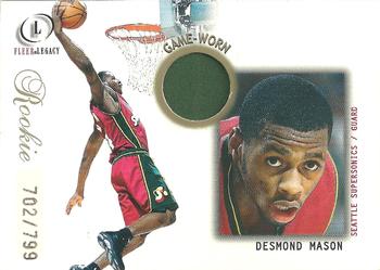 2000-01 Fleer Legacy #108 Desmond Mason Front