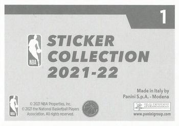 2021-22 Panini NBA Sticker & Card Collection European Edition #1 Panini Logo Back