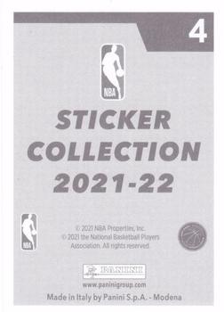 2021-22 Panini NBA Sticker & Card Collection European Edition #4 Damian Lillard Back