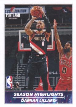 2021-22 Panini NBA Sticker & Card Collection European Edition #4 Damian Lillard Front