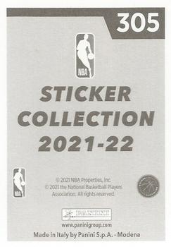 2021-22 Panini NBA Sticker & Card Collection European Edition #305 Kristaps Porzingis Back