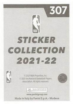 2021-22 Panini NBA Sticker & Card Collection European Edition #307 Jalen Brunson Back
